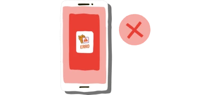 Ilustraçao celular com erro